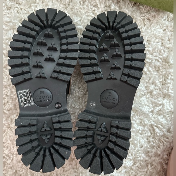 NEW IN BOX GUCCI Horsebit-detailed metallic embroidered leather platform loafers - Picture 6 of 9